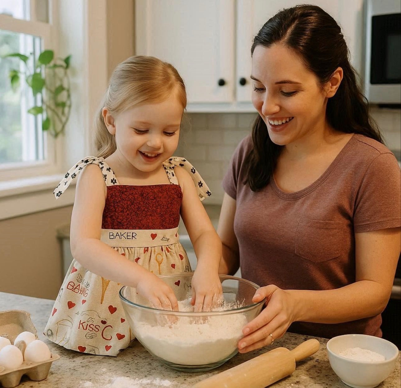 The Nadene - The Kiss the Cook Kid’s Half Apron