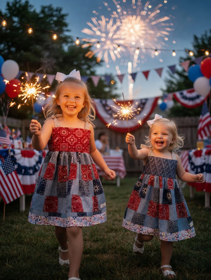 The Iline - The Star Spangled Banner Sister Dress Blue