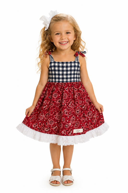 The Joyce - The America The Beautiful Gingham Dress
